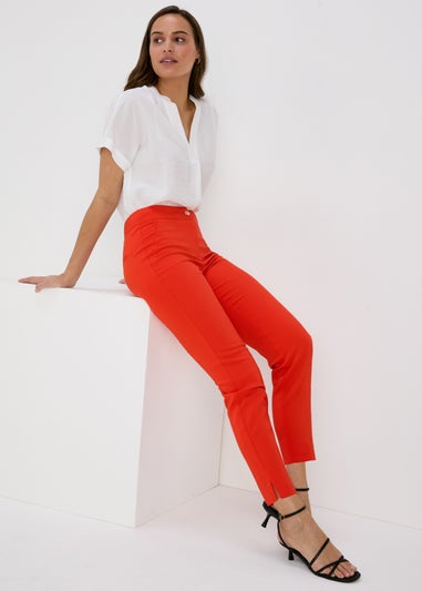 Et Vous Orange Capri Trousers