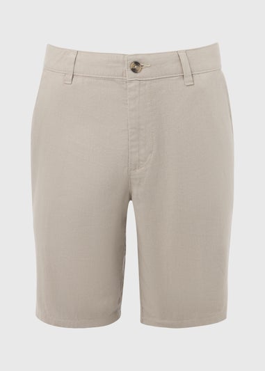Stone Linen Chino Shorts