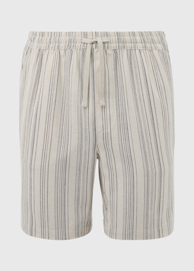 Stone Striped Linen Shorts