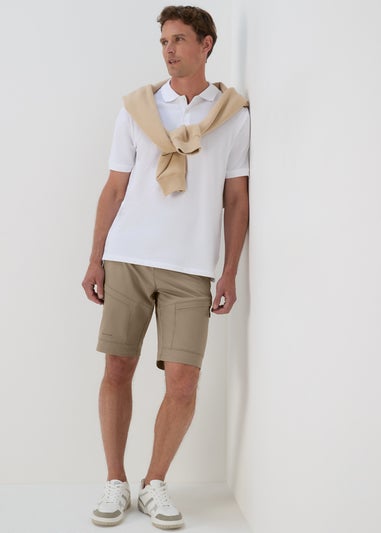 Beige Trekking Cargo Shorts