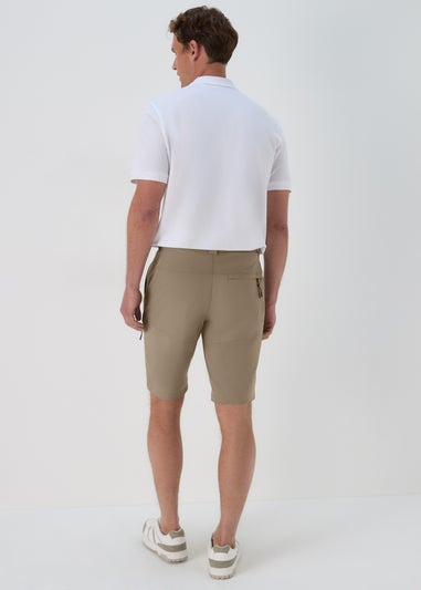 Beige Trekking Cargo Shorts