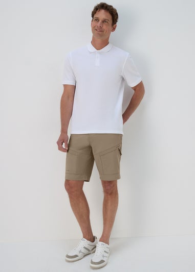 Beige Trekking Cargo Shorts