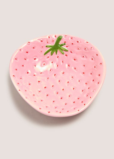 Kids Pink Strawberry Bowl (14cm x 13cm x 5cm)
