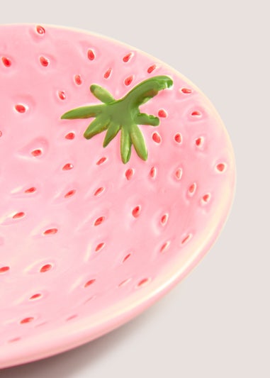 Kids Pink Strawberry Bowl (14cm x 13cm x 5cm)