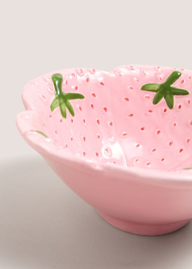 Pink Strawberry Bowl (15cm x 8cm)