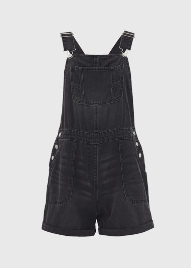 Black Denim Playsuit