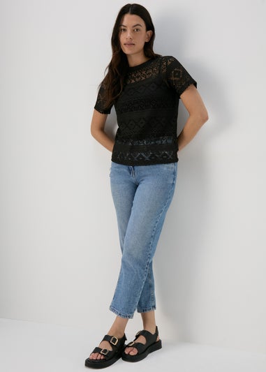 Black Lace T-Shirt