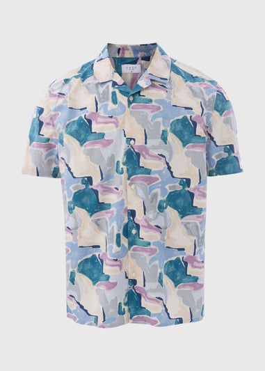 Multicolour Abstract Watercolour Shapes Shirt