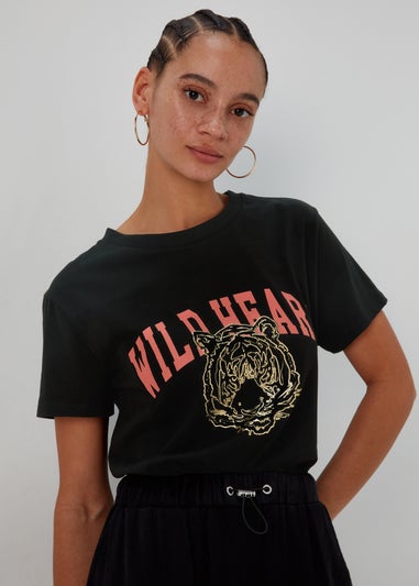 Black Tiger Graphic T-Shirt