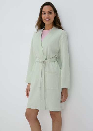 Sage Waffle Dressing Gown Matalan