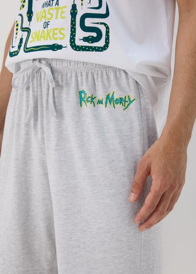 Rick & Morty White Short Set