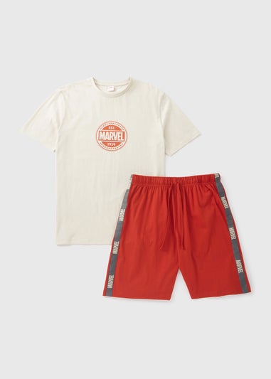 Marvel Stone & Red T-Shirt & Shorts Set