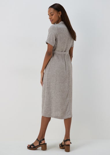 Sage Midi Shirt Dress