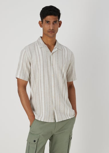 Stone Stripe Linen Shirt