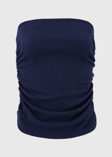 Navy Textured Boobtube
