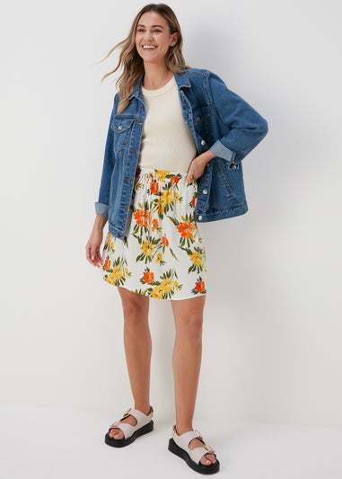 Multicolour Ditsy Floral Co Ord Mini Skirt