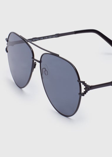 Aviator Black Sunglasses