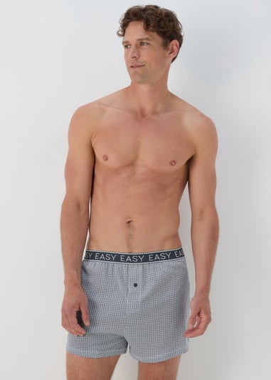 5 Pack Teal Loose Fit Circle Boxers