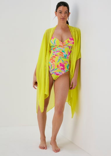 Lime Tassel Kimono