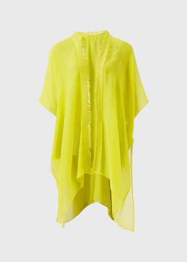 Lime Tassel Kimono