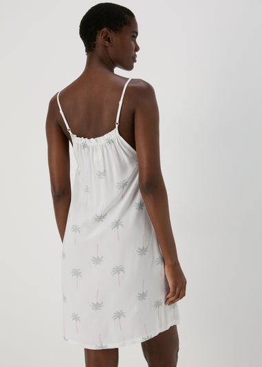 Cream Palm Chemise Viscose Nightie