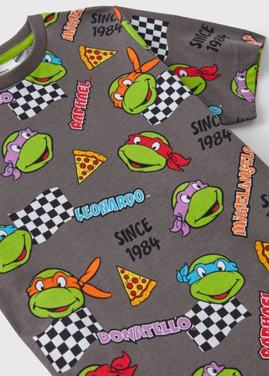 Ninja Turtles Boys Grey Pizza Shortie (4-12yrs)