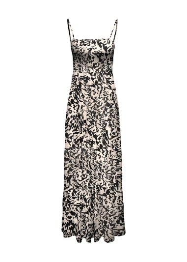 JDY Black & White Print Smock Maxi Dress