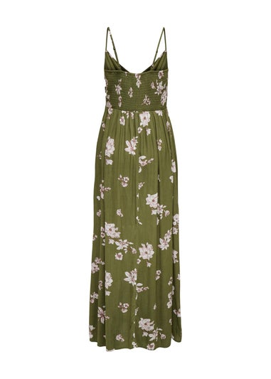 JDY Green Floral Maxi Dress