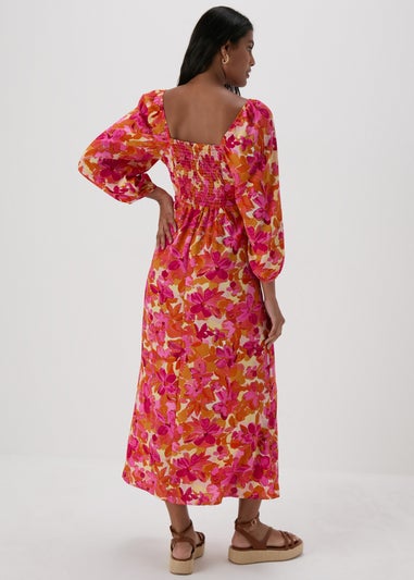 JDY Multicolour Florentine 3/4 Sleeve Dress