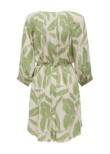 JDY Green Daisy Print Dress