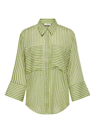 JDY Green Martina Stripped Shirt