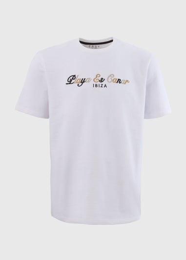 White Ibiza Embroidered T-Shirt