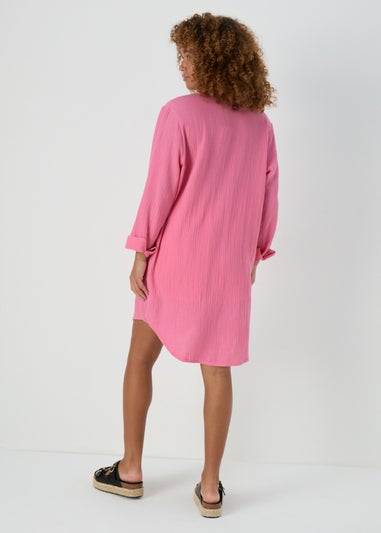 Pink Double Cloth Shirt