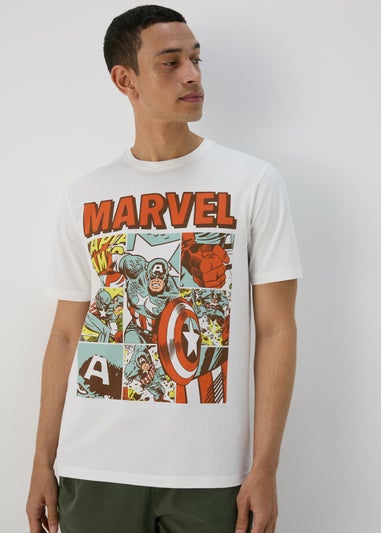 Marvel Ecru Captain America T-Shirt