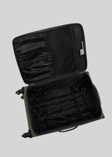 IT Luggage Green Soft Shell Suitcase