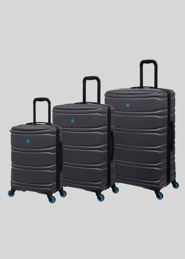IT Luggage Grey Hard Shell Suitcase