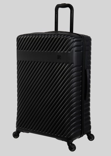 IT Luggage Black Hard Shell Suitcase