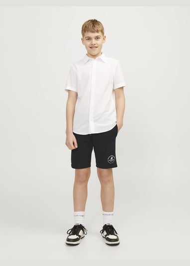 Jack & Jones Kids Black Sweat Shorts (8-16yrs)