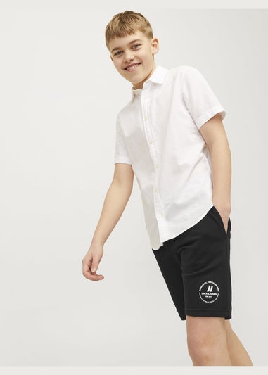 Jack & Jones Kids Black Sweat Shorts (8-16yrs)