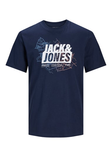 Jack & Jones Boys Navy Logo T-Shirt (6-16yrs)