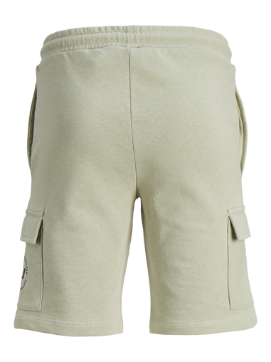 Jack & Jones Boys Green Cargo Sweat Shorts (8-16yrs)