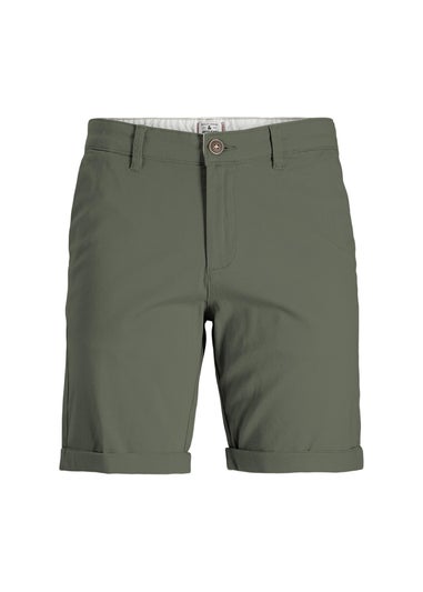 Jack & Jones Boys Green Chino Shorts (8-16yrs)
