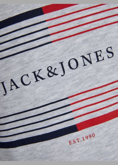 Jack & Jones Boys Grey Hoodie (6-16yrs)