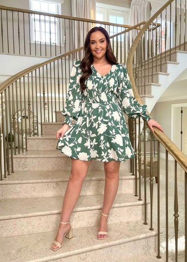 In The Style Jac Jossa Floral Print Mini Dress