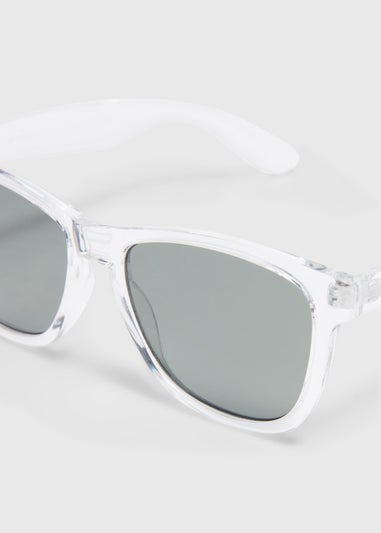 Clear Frame Wayfarer Sunglasses