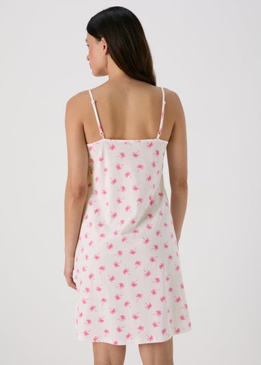 Cream Palm Strappy Nightie