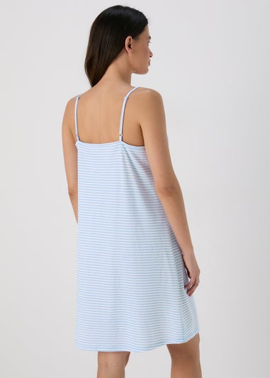 Blue Stripe Strappy Nightie