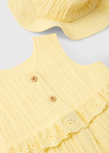 Baby Lemon Double Cloth Romper (Newborn-18mths)