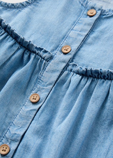 Baby Blue Chambray Dress (Newborn-23mths)