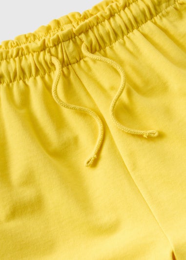 Girls Yellow Sweat Shorts (1-7yrs)